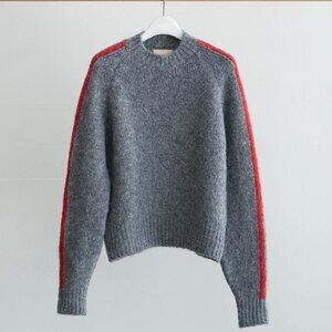 NWT Paloma Wool Grand Slam Grey Sweater Crewneck Size Medium